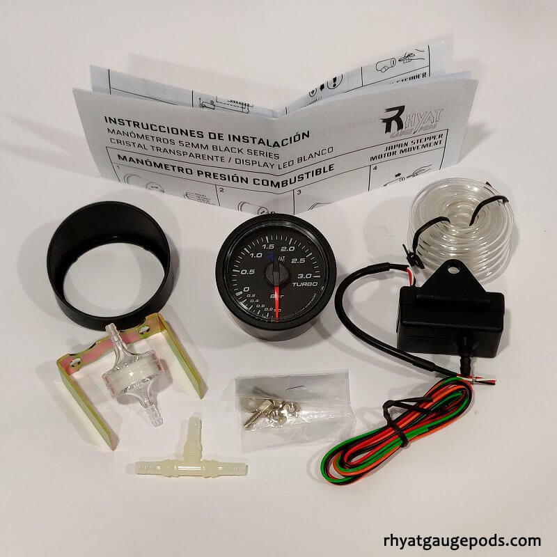 Reloj presión de Turbo 52mm