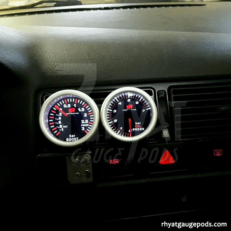 Support manomètre milieu double VW Golf MK4 52mm