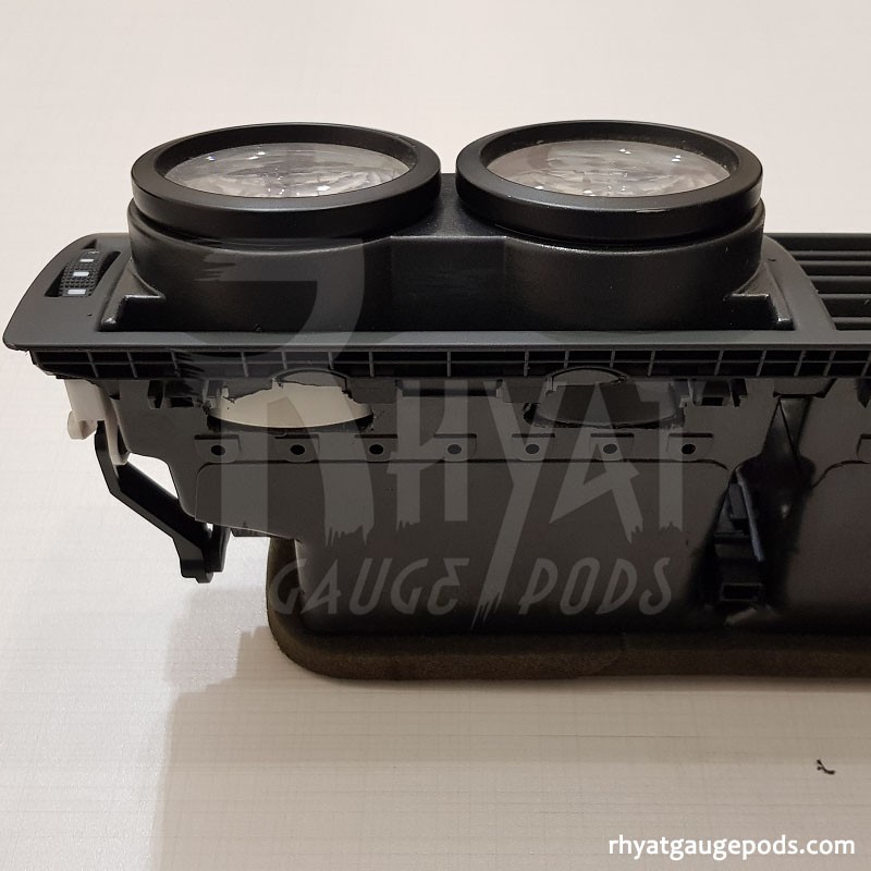 RGM Support Manomètre-A à Gauche - 2x 52mm - sur mesure pour Audi A4  1994-1999 - Noir (ABS) RGM (GR MLB180)